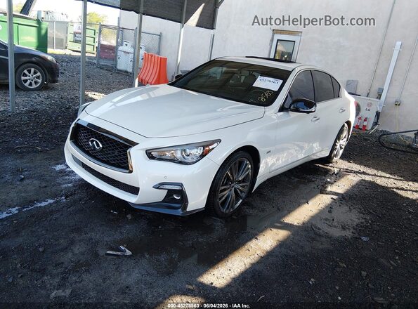 JN1EV7AR3LM254119 2020 INFINITI Q50 White Front left