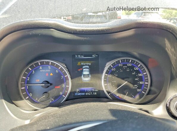 JN1EV7AR4HM831554 2017 INFINITI Q50 Black Widok zestawu wskaźników