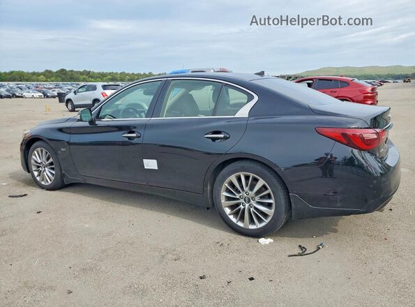 JN1EV7AR4JM436652 2018 INFINITI Q50 Черный Задняя левая четверть