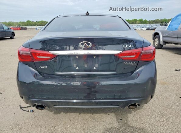 JN1EV7AR4JM436652 2018 INFINITI Q50 Черный Вид сзади