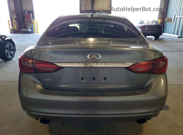 JN1EV7AR4JM610039 2018 INFINITI Q50 Серый Вид сзади