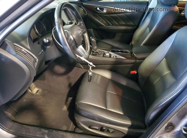 JN1EV7AR4JM610039 2018 INFINITI Q50 Серый Вид салона спереди