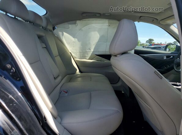 JN1EV7AR4KM550247 2019 INFINITI Q50 Black Vista de los asientos traseros