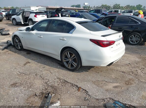 JN1EV7AR4KM592028 2019 INFINITI Q50 White Rear left