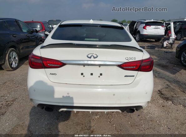 JN1EV7AR4KM592028 2019 INFINITI Q50 White 