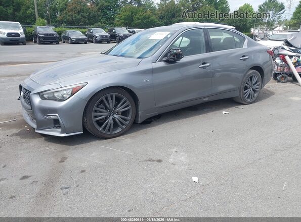 JN1EV7AR4LM255778 2020 INFINITI Q50 Gray Front left