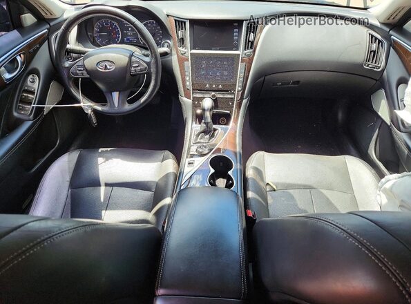 JN1EV7AR5HM830994 2017 INFINITI Q50 Черный Вид панели приборов