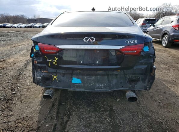 JN1EV7AR5KM550340 2019 INFINITI Q50 Black Հետևի տեսք