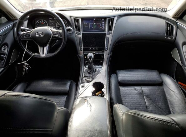 JN1EV7AR5KM550340 2019 INFINITI Q50 Black Առջևի վահանակի տեսք