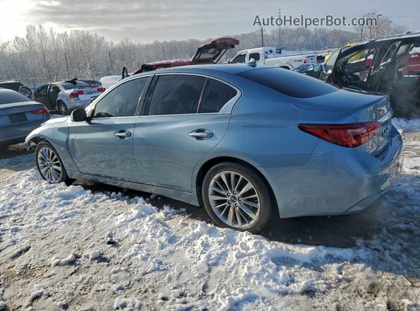JN1EV7AR5KM556610 2019 INFINITI Q50 Бирюзовый Задняя левая четверть