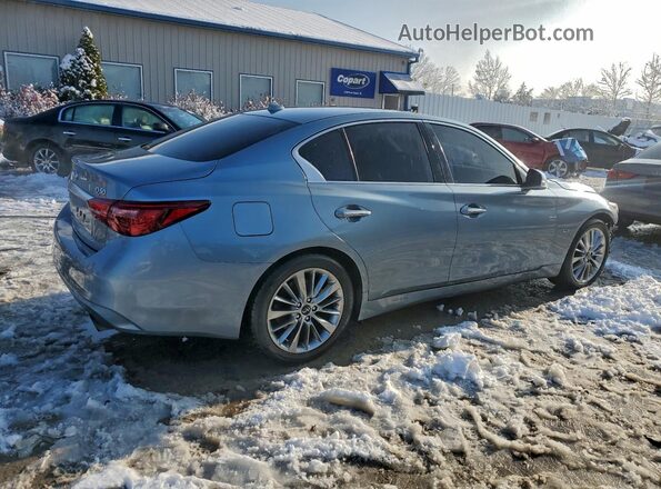 JN1EV7AR5KM556610 2019 INFINITI Q50 Бирюзовый Задняя правая четверть