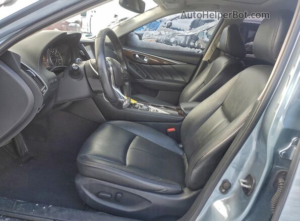JN1EV7AR5KM556610 2019 INFINITI Q50 Бирюзовый Вид салона спереди