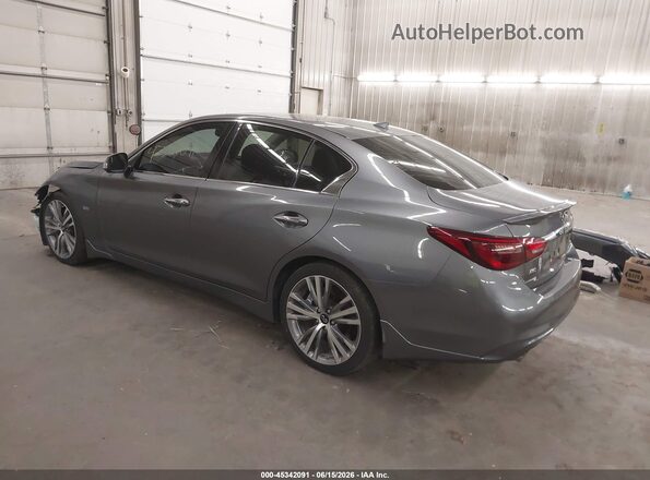 JN1EV7AR5KM557322 2019 INFINITI Q50 Серый Задняя левая четверть