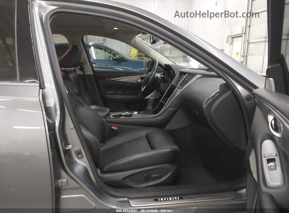 JN1EV7AR5KM557322 2019 INFINITI Q50 Серый Вид салона спереди