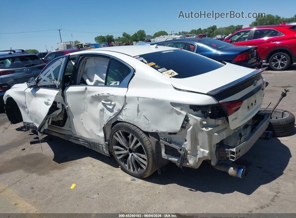 JN1EV7AR5KM593138 2019 INFINITI Q50 Белый Задняя левая четверть