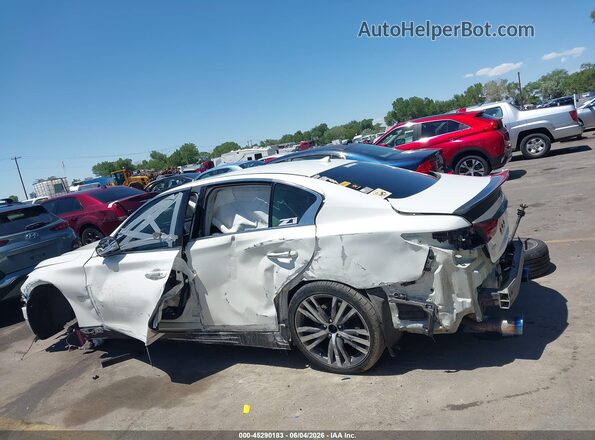 JN1EV7AR5KM593138 2019 INFINITI Q50 Белый Вид задней части салона