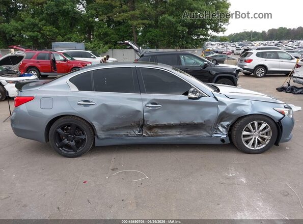 JN1EV7AR6HM835945 2017 INFINITI Q50 Blue უკანა სალონის ხედი