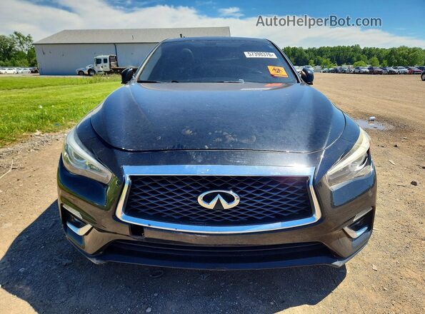 JN1EV7AR6JM437317 2018 INFINITI Q50 Black Вид спереду