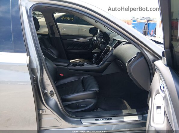 JN1EV7AR7HM830673 2017 INFINITI Q50 Silver Vista interior delantera