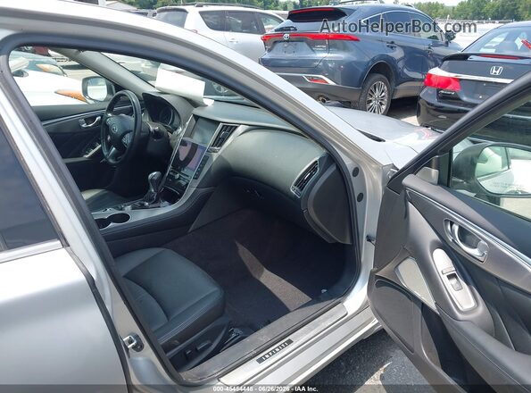 JN1EV7AR7HM832424 2017 INFINITI Q50 Silver Սալոնի դիմացի տեսք