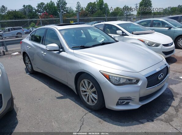 JN1EV7AR7HM832424 2017 INFINITI Q50 Silver Սալոնի հետևի տեսք