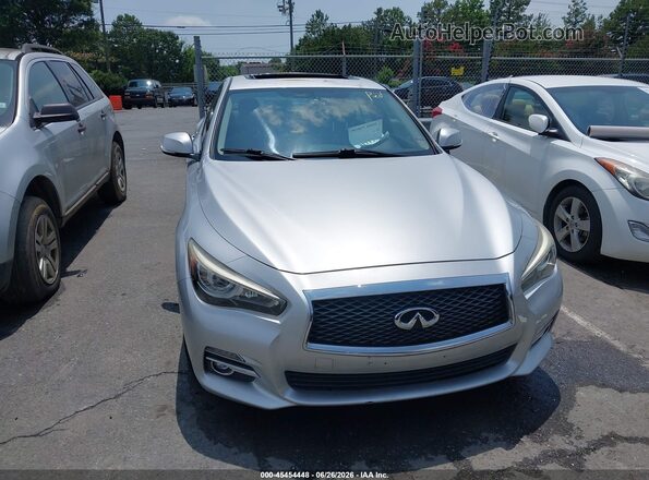 JN1EV7AR7HM832424 2017 INFINITI Q50 Silver Սարքավորումների վահանակի տեսք