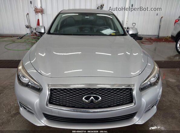 JN1EV7AR7HM834500 2017 INFINITI Q50 Silver Widok wnętrza z tyłu