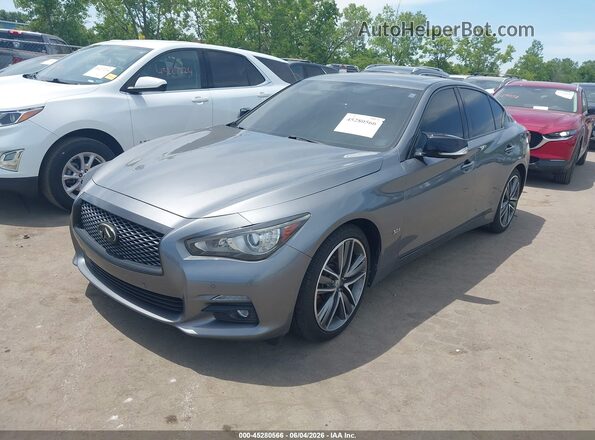 JN1EV7AR7HM839714 2017 INFINITI Q50 Gray Przód lewy