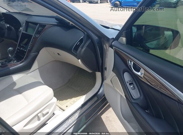 JN1EV7AR7HM839714 2017 INFINITI Q50 Gray Widok wnętrza z przodu