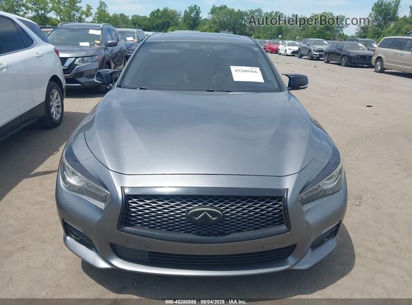 JN1EV7AR7HM839714 2017 INFINITI Q50 Gray Widok zestawu wskaźników