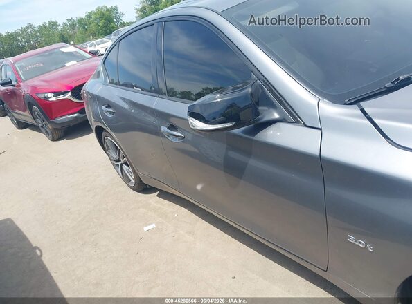 JN1EV7AR7HM839714 2017 INFINITI Q50 Gray Widok wnętrza z tyłu