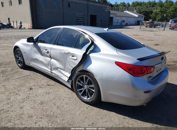 JN1EV7AR7HM840183 2017 INFINITI Q50 Silver Tył lewy