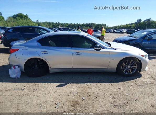 JN1EV7AR7HM840183 2017 INFINITI Q50 Silver Widok zestawu wskaźników