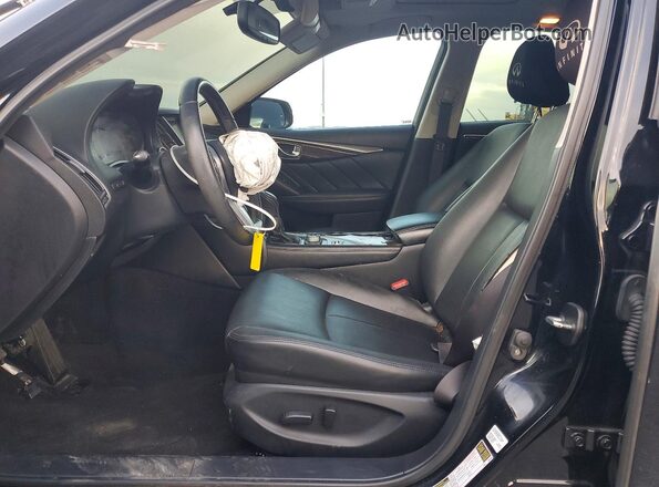 JN1EV7AR7JM440761 2018 INFINITI Q50 Black Widok wnętrza z przodu