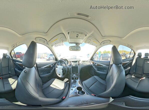 JN1EV7AR7JM442283 2018 INFINITI Q50 White Vista de la etiqueta del VIN