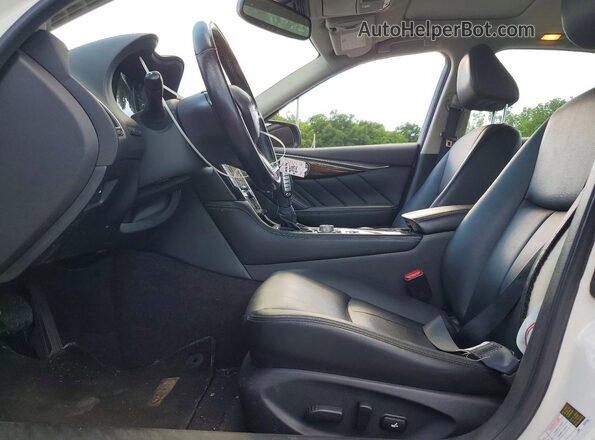 JN1EV7AR7JM443367 2018 INFINITI Q50 White Widok wnętrza z przodu
