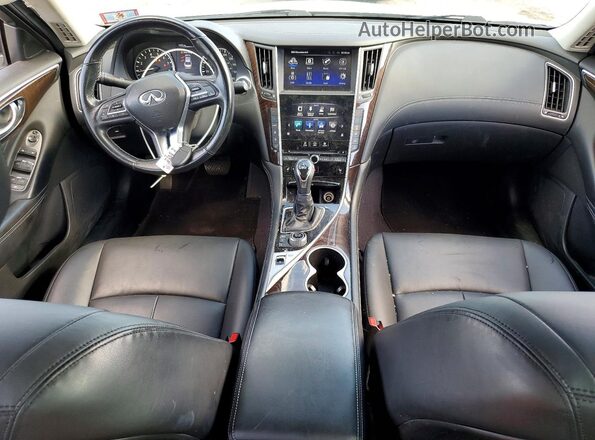 JN1EV7AR7JM443367 2018 INFINITI Q50 White Widok deski rozdzielczej