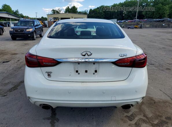 JN1EV7AR7JM443367 2018 INFINITI Q50 White Widok z tyłu