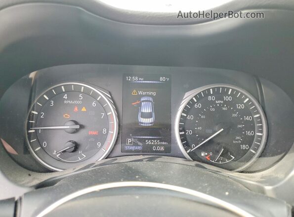 JN1EV7AR7JM445197 2018 INFINITI Q50 White Vista del cuadro de instrumentos