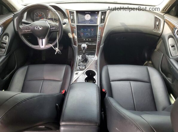 JN1EV7AR7JM445197 2018 INFINITI Q50 White Vista del salpicadero
