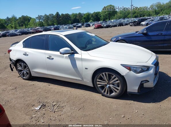JN1EV7AR7LM252275 2020 INFINITI Q50 White უკანა სალონის ხედი