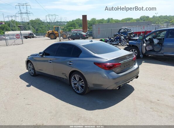 JN1EV7AR8JM444107 2018 INFINITI Q50 Gray Задня ліва чверть