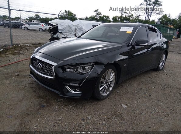 JN1EV7AR8KM558352 2019 INFINITI Q50 Black Front left