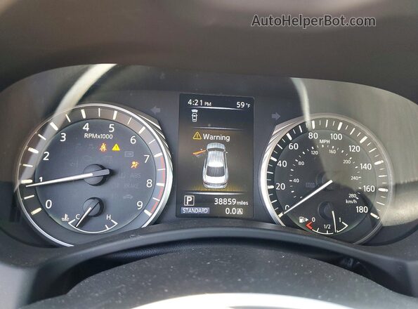 JN1EV7AR8MM755184 2021 INFINITI Q50 Gray Widok zestawu wskaźników