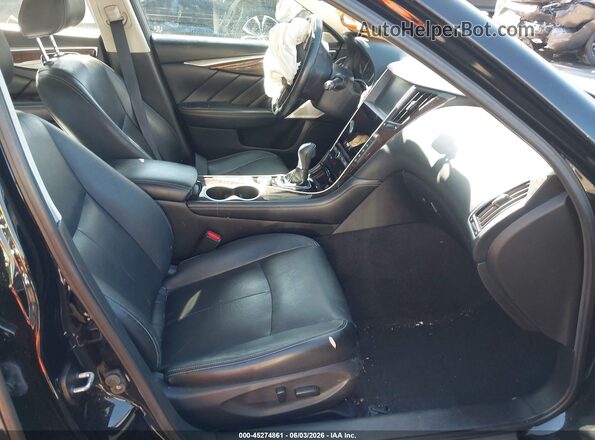 JN1EV7AR9HM836104 2017 INFINITI Q50 Черный Вид салона спереди