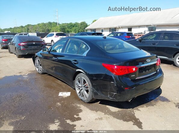 JN1EV7AR9HM836104 2017 INFINITI Q50 Черный Задняя левая четверть