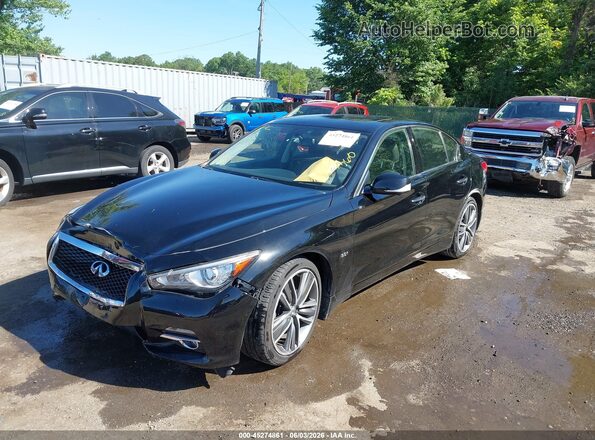 JN1EV7AR9HM836104 2017 INFINITI Q50 Черный Передняя левая четверть