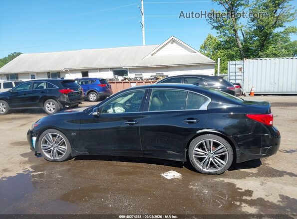 JN1EV7AR9HM836104 2017 INFINITI Q50 Черный Вид задней части салона