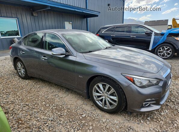 JN1EV7AR9HM836359 2017 INFINITI Q50 Серый Передняя правая четверть