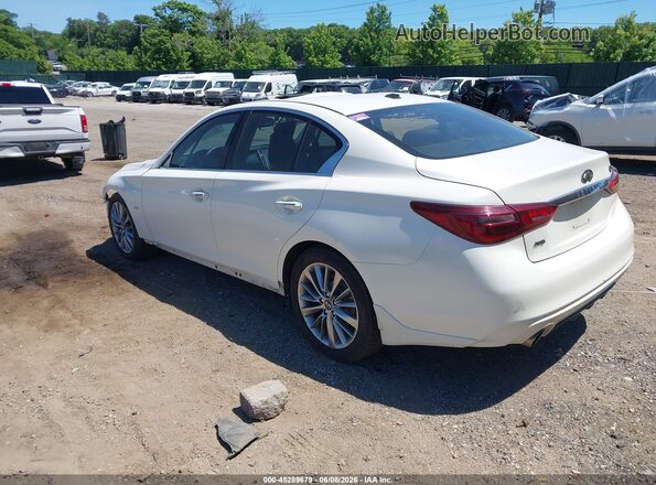 JN1EV7AR9JM431284 2018 INFINITI Q50 White Հետևի ձախ
